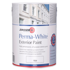 ZINSSER PERMA WHITE EXTERIOR SATIN 2.5LITRE
