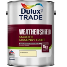 DULUX TRADE WEATHERSHIELD SMOOTH GARDENIA 5LITRE