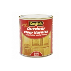 RUSTINS EXTERIOR CLEAR VARNISH GLOSS 500ML