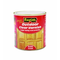 RUSTINS EXTERIOR CLEAR VARNISH GLOSS LITRE