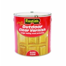 RUSTINS EXTERIOR CLEAR VARNISH GLOSS 2.5LITRE