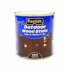 RUSTINS EXTERIOR WOODSTAIN SATIN DARK OAK 1LITRE