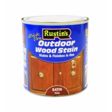 RUSTINS EXTERIOR WOODSTAIN SATIN TEAK LITRE