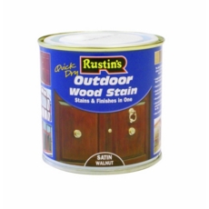 RUSTINS EXTERIOR WOODSTAIN SATIN WALNUT  250ML