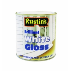 RUSTINS QUICK DRY GLOSS BRILLIANT WHITE LITRE
