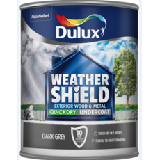 DULUX RETAIL WEATHERSHIELD UNDERCOAT DARK GREY 750MLS