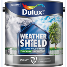 DULUX RETAIL WEATHERSHIELD UNDERCOAT DARK GREY 2.5LITRE