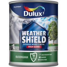 DULUX RETAIL WEATHERSHIELD HIGH GLOSS BUCKINGHAM 750MLS