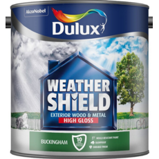 DULUX RETAIL WEATHERSHIELD HIGH GLOSS BUCKINGHAM 2.5LITRE