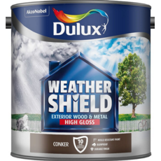 DULUX RETAIL WEATHERSHIELD HIGH GLOSS CONKER 2.5LITRE