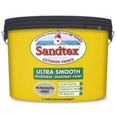 SANDTEX SMOOTH PLYMOUTH GREY 10LITRE