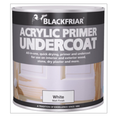 BLACKFRIAR Q.D ACRYLIC PRIMER WHITE 500MLS