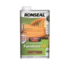 RONSEAL HARDWOOD GARDEN FURNITURE OIL NATURAL 500ml