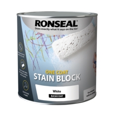 RONSEAL ONE COAT  STAIN BLOCK WHITE 2.5LT