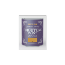 RUST-OLEUM METALLIC FURNITURE PAINT GOLD 750ML