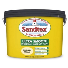 SANDTEX RETAIL Ultra Smooth Masonry Cornish Cream 10L