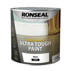 RONSEAL Stays White Ultra Tough  Paint White Satin 2.5lt