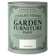 RUST-OLEUM GARDEN CHALKY FUR NITURE PAINT CHALK WHITE 750ML