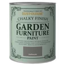 RUST-OLEUM GARDEN CHALKY FU RNITURE PAINT ANTHRACITE 750ML