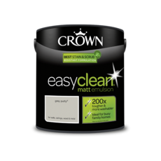 CROWN RETAIL EASYCLEAN MATT EMULSION GREY PUTTY 2.5L