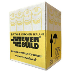 EVERBUILD BATH & KITCHEN SEALANT WHITE C3 Carton 12