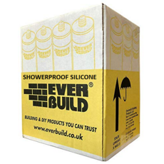 EVERBUILD SHOWERPROOF BATHROOM SILICONE CLEAR  C3 (CTN 12)