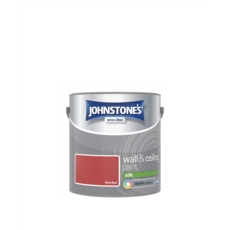 JOHNSTONE'S SILK WALLS & CEILINGS RICH RED 2.5LITRE