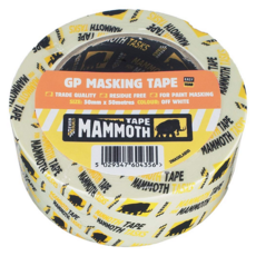 MAMMOTH LABELLED 50MTR MASK TAPE 25MM  x 50MTR