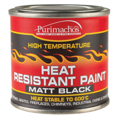 EVERBUILD HEAT RESISTANT PAINT MATT BLACK (UP TO 600C) 125MLS