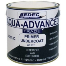 BEDEC AQUA ADVANCED PRIMER UNDERCOAT WHITE LITRE