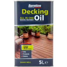 BARRETTINE DECKING OIL CLEAR 5LITRE