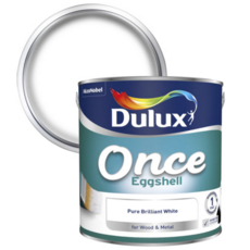 DULUX ONCE EGGSHELL BRILLIANT WHITE 2.5LT