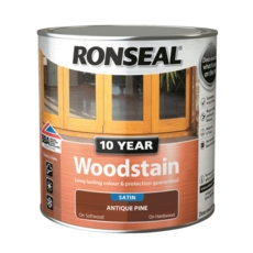 RONSEAL 10 YEAR WOODSTAIN SATIN ANTIQUE PINE 2.5L