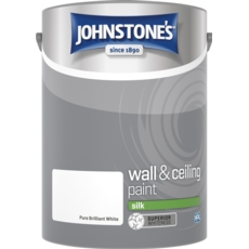JOHNSTONE'S VINYL SILK BRILLIANT WHITE 5LITRE