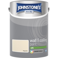 JOHNSTONE'S VINYL SILK MAGNOLIA 5LITRE