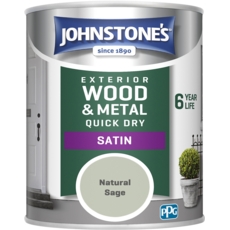 JOHNSTONE'S EXTERIOR QUICK DRY SATIN NATURAL SAGE 750MLS