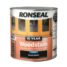 RONSEAL 10 YEAR WOODSTAIN SATIN EBONY 2.5L