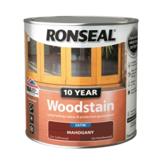 RONSEAL 10 YEAR WOODSTAIN SATIN MAHOGANY 750ML