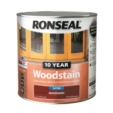 RONSEAL 10 YEAR WOODSTAIN SATIN MAHOGANY 2.5L