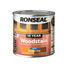 RONSEAL 10 YEAR WOODSTAIN SATIN NATURAL PINE 250ML