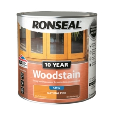 RONSEAL 10 YEAR WOODSTAIN SATIN NATURAL PINE 2.5L