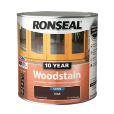 RONSEAL 10 YEAR WOODSTAIN SATIN TEAK 2.5L