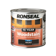 RONSEAL 10 YEAR WOODSTAIN SATIN WALNUT 250ML
