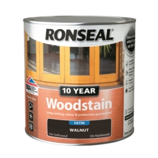 RONSEAL 10 YEAR WOODSTAIN SATIN WALNUT 750ML