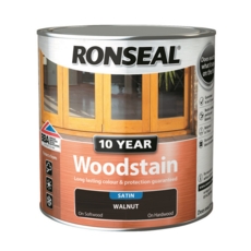 RONSEAL 10 YEAR WOODSTAIN SATIN WALNUT 2.5L