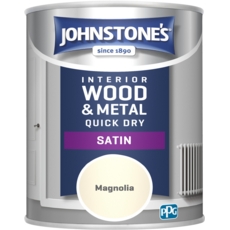 JOHNSTONE'S QUICK DRY SATIN MAGNOLIA 750ML
