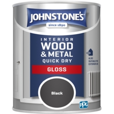 JOHNSTONE'S QUICK DRY GLOSS BLACK 750ML