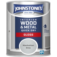 JOHNSTONE'S QUICK DRY GLOSS MANHATTAN GREY 750ML