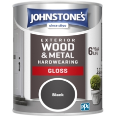 JOHNSTONE'S EXTERIOR  GLOSS BLACK 750ML