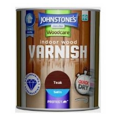 Johnstone's Indoor Wood Varnish Teak Satin 750ml